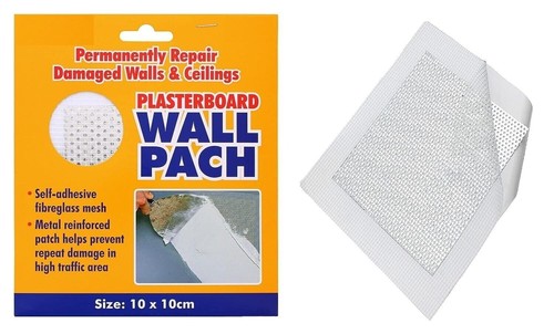 Plasterboard wall repair patch - wall,